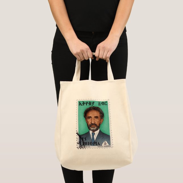 Bolso De Tela Haile Selassie Empire of Ethiopia Rastafari Bag (Anverso (producto))
