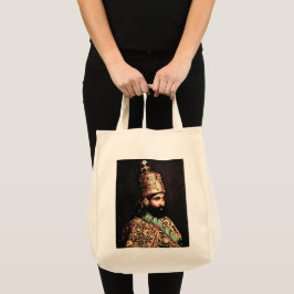 Bolso De Tela Haile Selassie Empire of Ethiopia Rastafari Bag