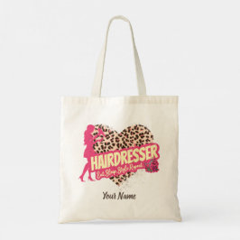 Bolso De Tela Hairdresser Leopard Hair Hustler Hairstylist