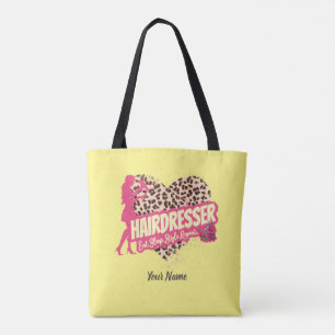 Bolso De Tela Hairdresser Leopard Hair Hustler Hairstylist