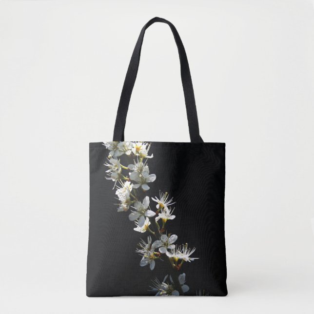 Bolso De Tela Halcón Flores Stcna (Anverso)