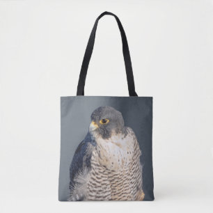 Bolso De Tela Halcón Peregrino a lo largo del río Hudson
