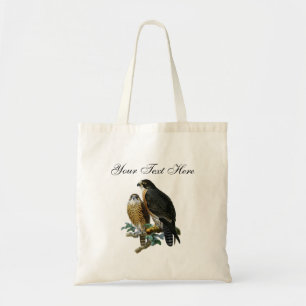 Bolso De Tela Halcónes Estilizados Vintage en Rama