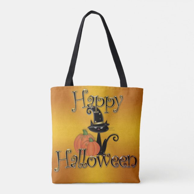 Bolso De Tela Halloween (Reverso)