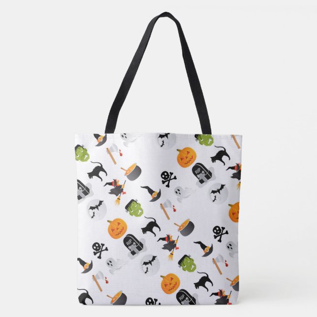 Bolso De Tela Halloween (Anverso)