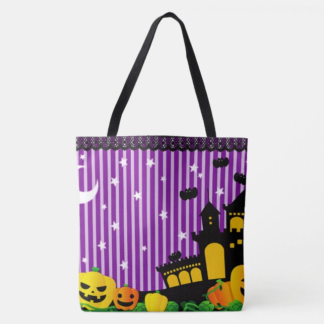 Bolso De Tela Halloween (Anverso)