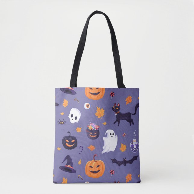 Bolso De Tela Halloween (Anverso)