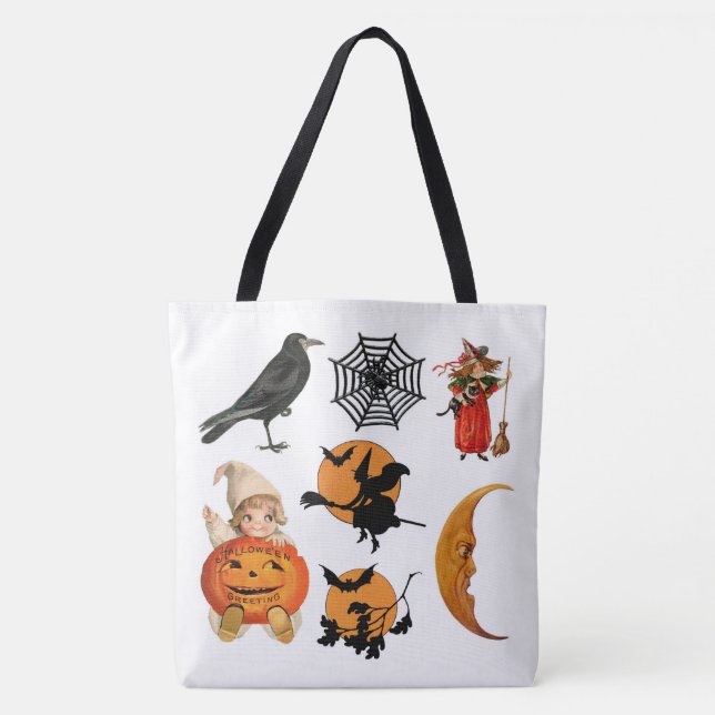 Bolso De Tela Halloween (Anverso)