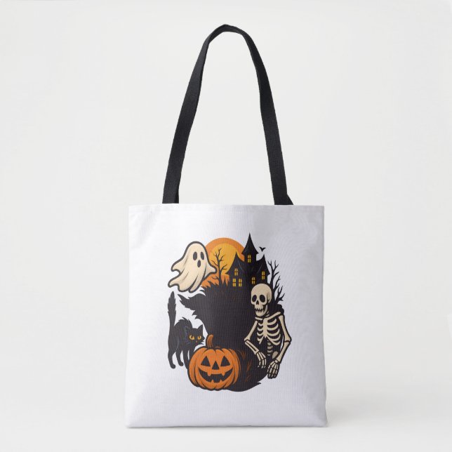 Bolso De Tela Halloween (Anverso)