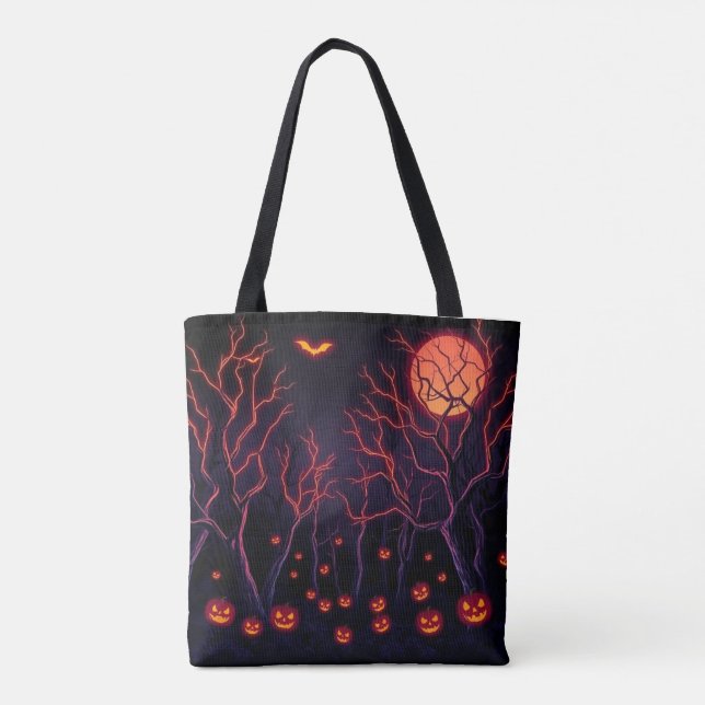 Bolso De Tela Halloween (Reverso)