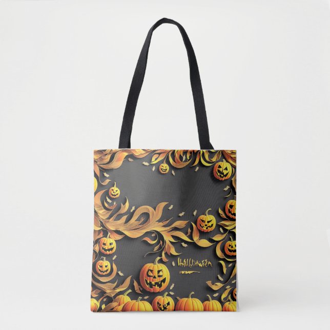 Bolso De Tela Halloween (Anverso)