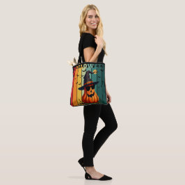 Bolso De Tela Halloween adorable divertido calabaza vintage otoñ