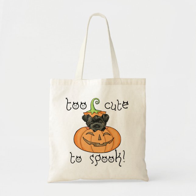 Bolso De Tela Halloween Affenpinscher (Frente)
