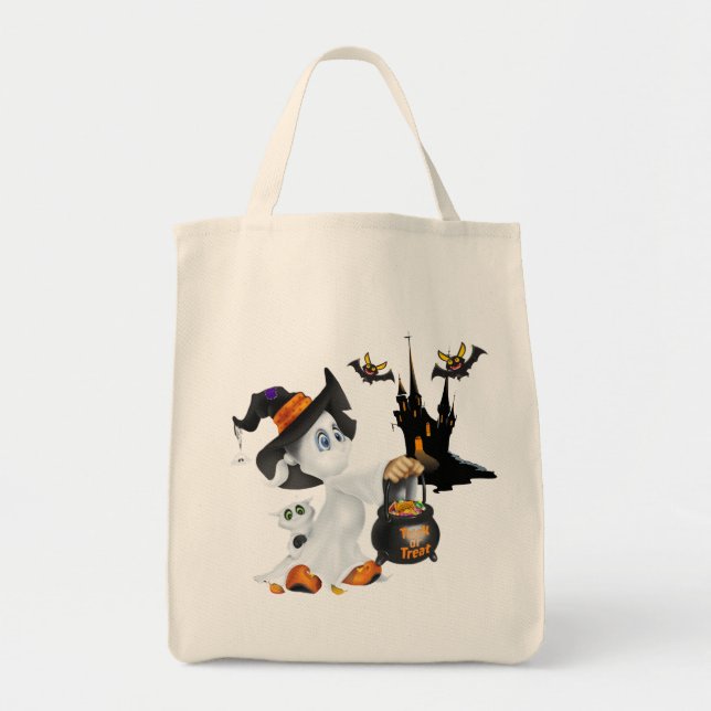 Bolso De Tela Halloween Bag-Ghost (Frente)