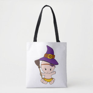 Bolso De Tela Halloween Bebé Bruja regalo divertido mujeres emba