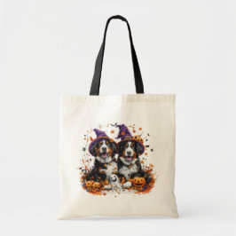 Bolso De Tela Halloween Bernese Mountain Dogs Witch Ghost