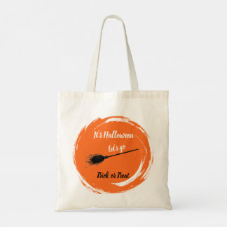 Bolso De Tela Halloween Black Naranja TU NOMBRE
