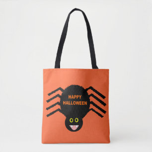 Bolso De Tela Halloween Black Spider Tote Bag