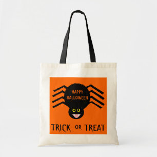 Bolso De Tela Halloween Black Spider Trick o Treter Bag