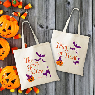 Bolso De Tela Halloween Boo Crew Candy