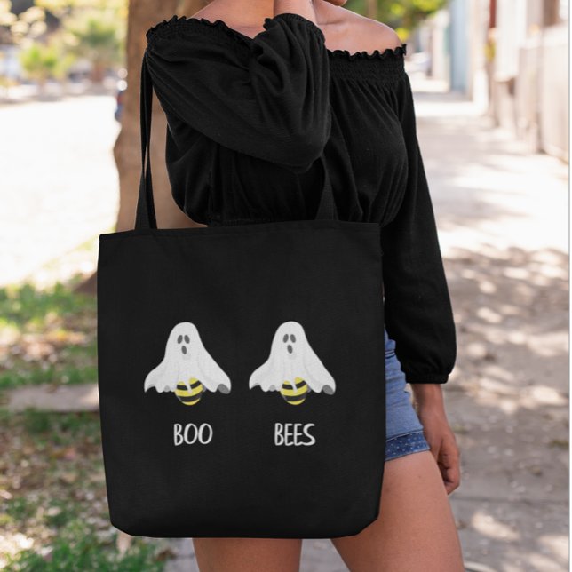 Bolso De Tela Halloween Boo Ghost Bees Adulto Funny (Subido por el creador)