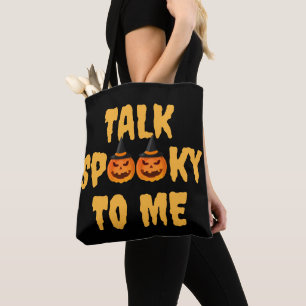 Bolso De Tela Halloween Boo Pumpkin Talk Me Habló