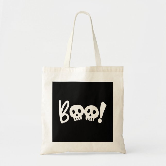 Bolso De Tela Halloween Boo Scary (Frente)
