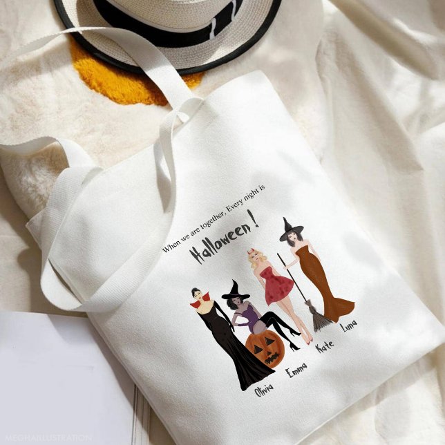 Bolso De Tela Halloween, brujas, el mejor regalo de amistad, (Subido por el creador)