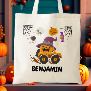 Bolso De Tela Halloween Calabaza Monstruo Trick o Trick