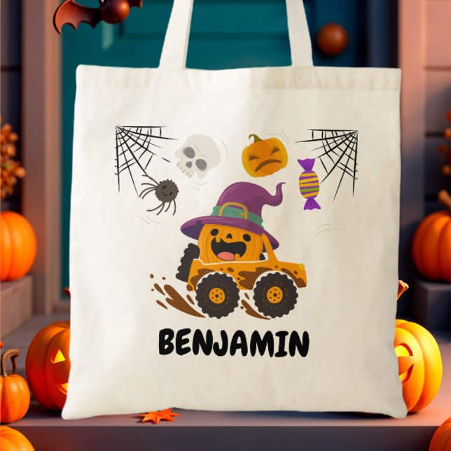 Bolso De Tela Halloween Calabaza Monstruo Trick o Trick (Subido por el creador)