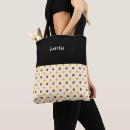 Bolso De Tela Halloween Candy Corn Chocolate Vanilla Nombre