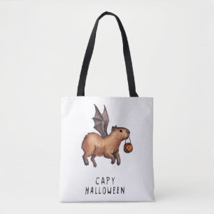 Bolso De Tela Halloween Capybara
