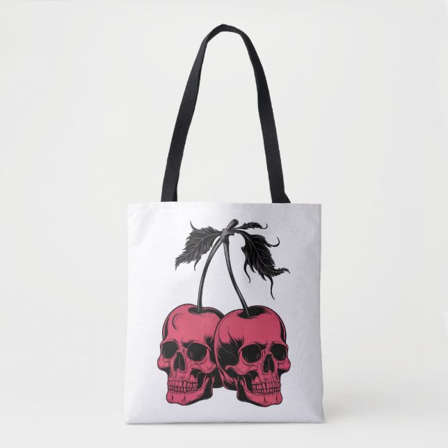 Bolso De Tela Halloween Cherries (Anverso)