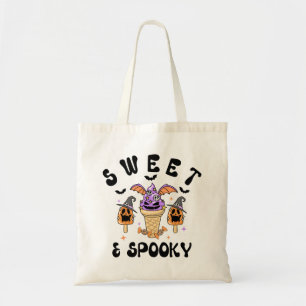 Bolso De Tela Halloween con crema de hielo de monstruo retro dul