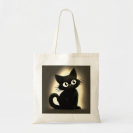 Bolso De Tela Halloween con gato negro y bebé