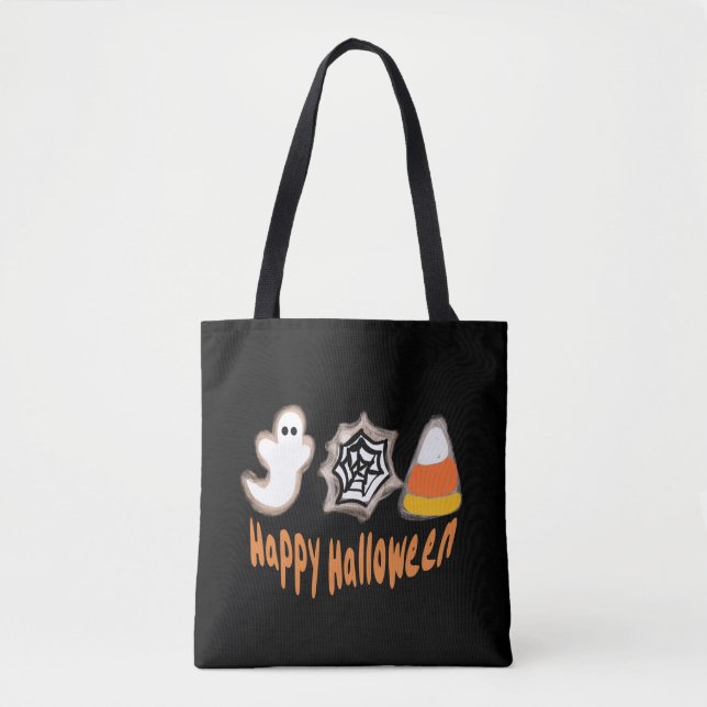 Bolso De Tela Halloween Cookies Baker Baking Candy (Anverso)