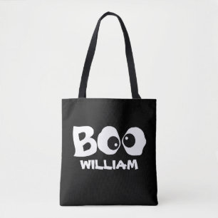 Bolso De Tela Halloween Curte Simple Whimsical Ghost Boo Eyes