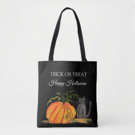 Bolso De Tela Halloween Cute Calabaza Negro gato Moderno