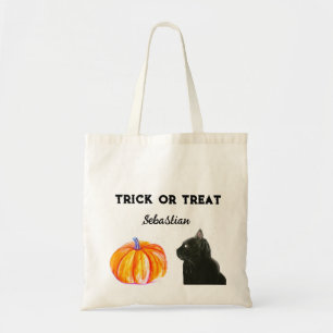 Bolso De Tela Halloween Cute Calabaza Negro gato Moderno