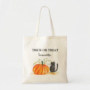 Bolso De Tela Halloween Cute Calabaza Negro gato Moderno