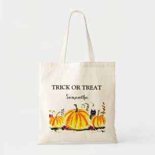 Bolso De Tela Halloween Cute Calabaza Negro gato Moderno