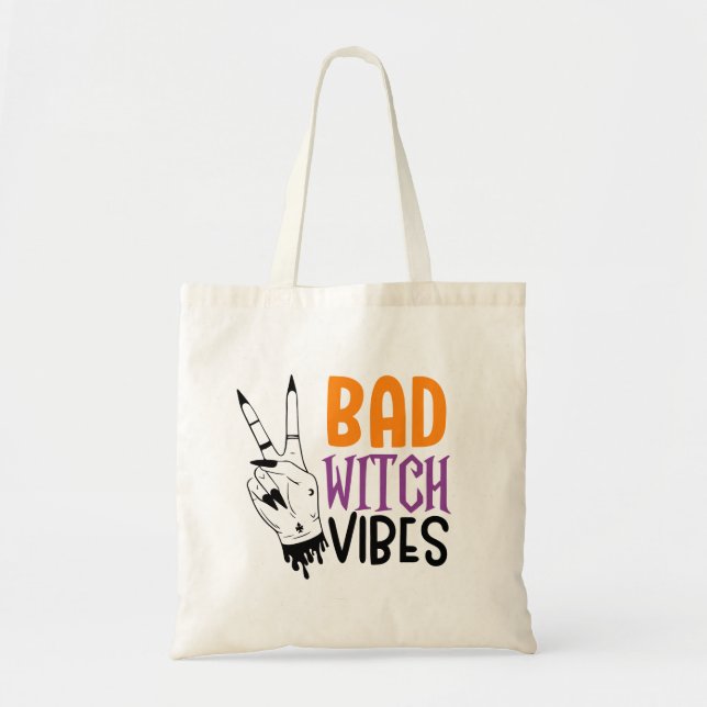 Bolso De Tela Halloween de Bad Witch Vibes (Frente)