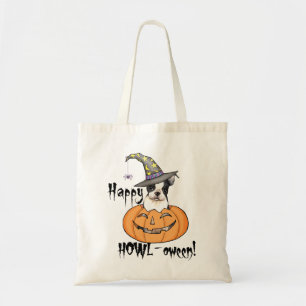 Bolso De Tela Halloween de Boston Terrier