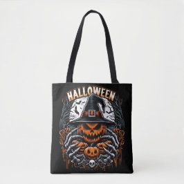 Bolso De Tela Halloween de bruja monstruosa Jack-O'-Lantern