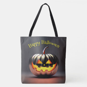 Bolso De Tela Halloween de calabaza brillante