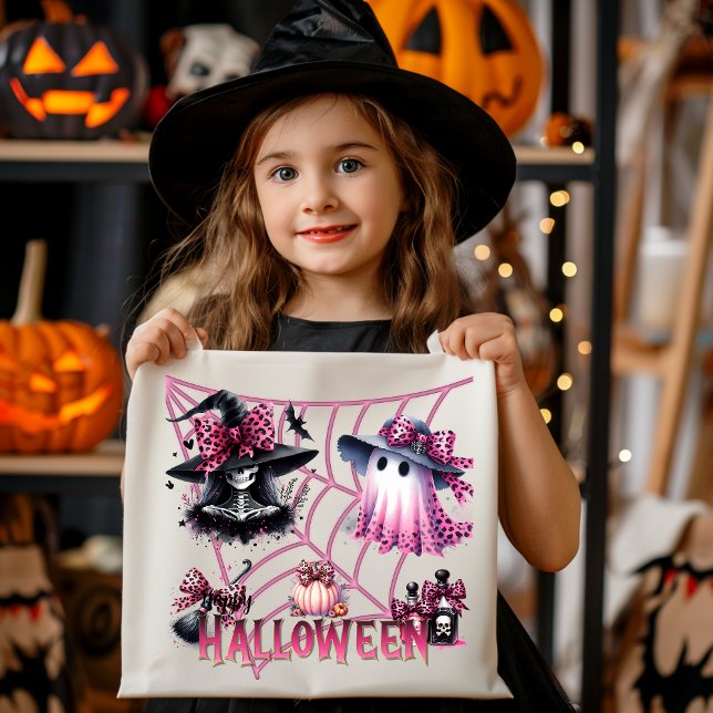 Bolso De Tela Halloween de Coquette Rosa y Negra (Subido por el creador)