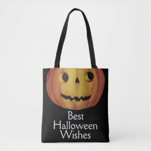 Bolso De Tela Halloween de estilo antiguo, calabaza (jack-o'-lan
