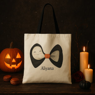 Bolso De Tela Halloween de fantasma con sabor a vaca personaliza
