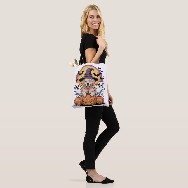 Bolso De Tela Halloween de Golden Retriever (Puesto)