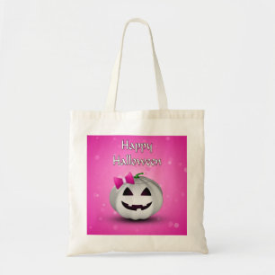 Bolso De Tela Halloween de la Calabaza Blanca